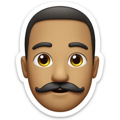 brothers with mustaches and attitude sticker