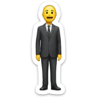 Controlling the world man sticker