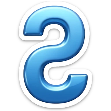 number 30 (3d) in blue color sticker