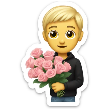 Lil peep holding roses sticker