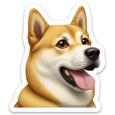 Doge dog  sticker
