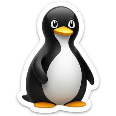 linux tux sticker
