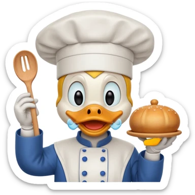 donald duck in chef hat







 sticker