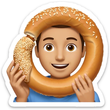 Simit yiyen simit sticker