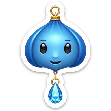 Lazo color azul sticker