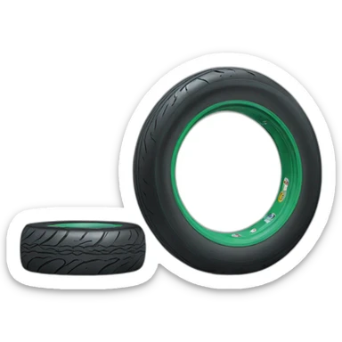 Skateboard tyre sticker