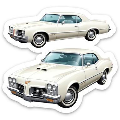 white pontiac sticker