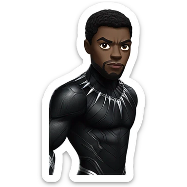 Black Panther Chadwick Boseman sticker