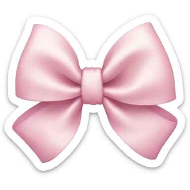 Light pink bow sticker