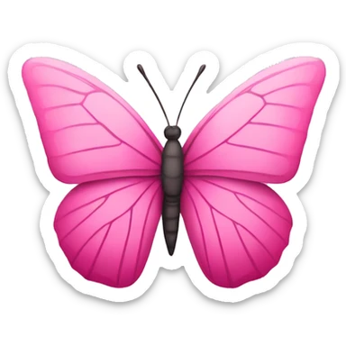 Pink butterfly  sticker