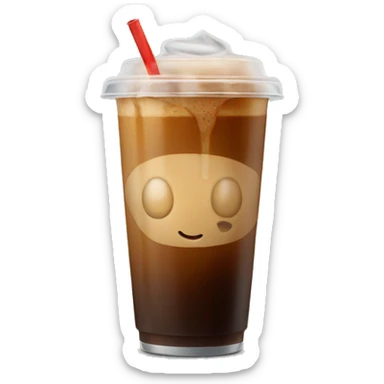 Iced coffee sticker