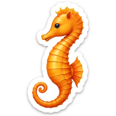 Смайлик с морским конем sticker