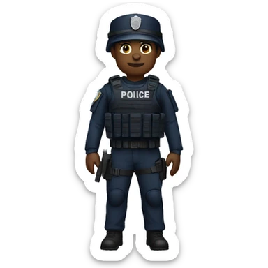 Police swat commander sticker