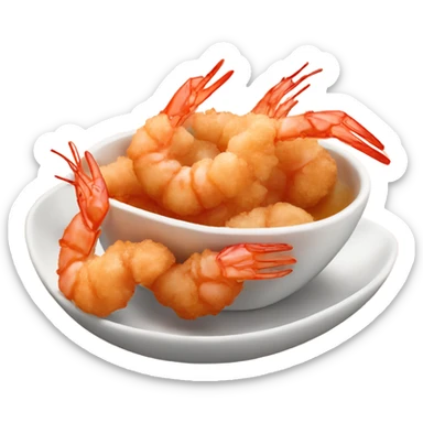 Fried shrimp cocktail  sticker