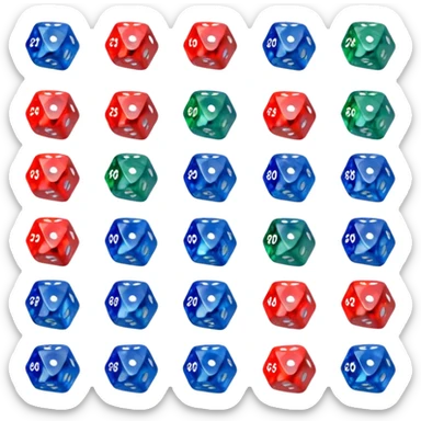 20 sided dice sticker