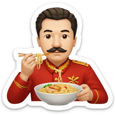Stalin ăn mì gà sticker