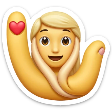 Fingers crossed sticker