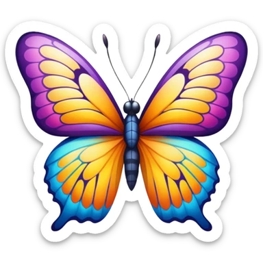 Butterfly sticker