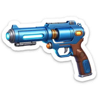 Star-Lord's quad blaster gun glowing sticker