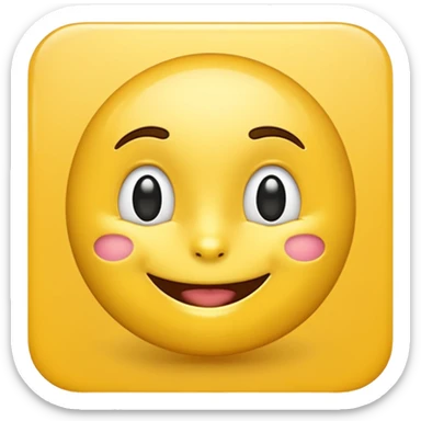 AI emoji with a smirk, expressing gratitude and saying thank you to friends, friendly and playful expression sticker