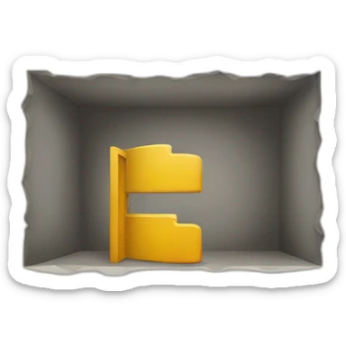 two walls meet in a corner sticker