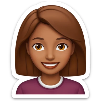 Brown lady with attitude  sticker