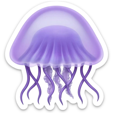 dark purple jellyfish sticker