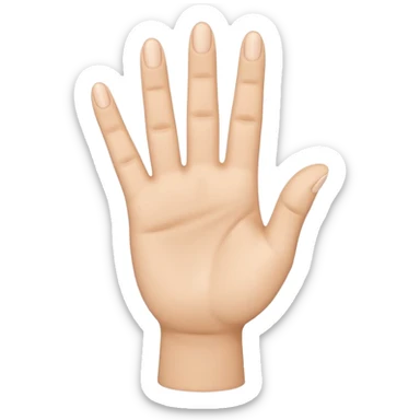 Please create a 3D emoji that shows the number 1 using fingers. I’d like it to resemble the iPhone emoji style! sticker