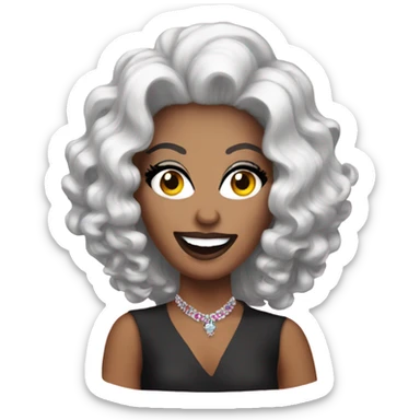 A drag queen  sticker