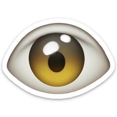 Huge pupils and ø as mouth  sticker