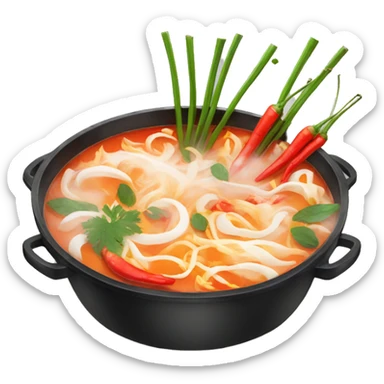 eat spicy hot pot alone sticker