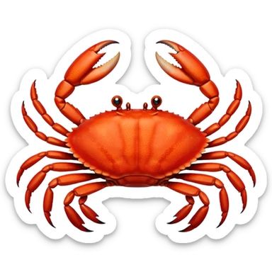 Cooked crab sticker