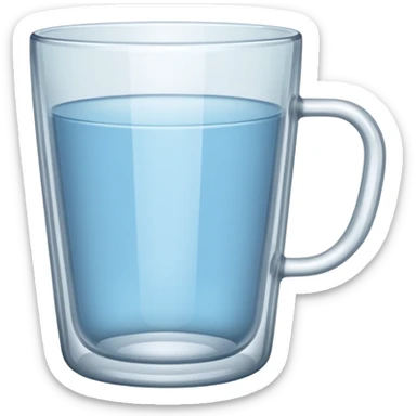 empty cup glass sticker