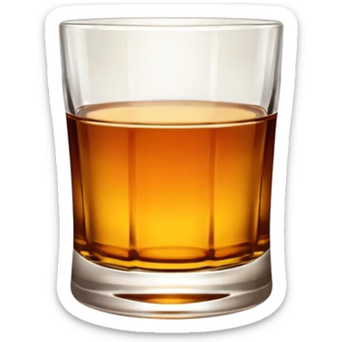 whiskey glass sticker