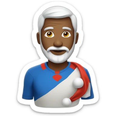 Le père Noël qui joue au foot sticker