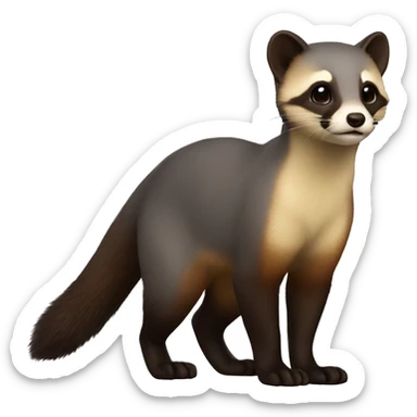 walking marten sticker