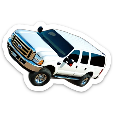 ford-excursion-white-4x4 sticker