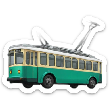 trolleybus sticker