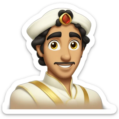 prince ali from aladdin sticker