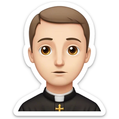 A Catholic priest hearing confession sticker