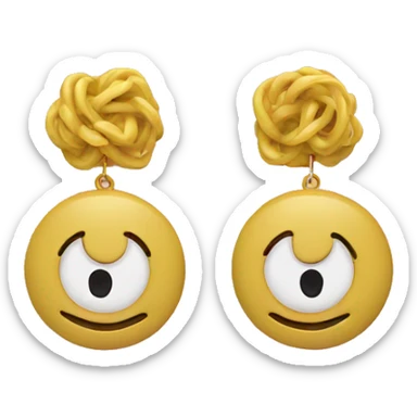 Channel earrings  sticker