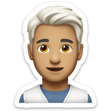 Generate emoji of kishan with white skin tone sticker