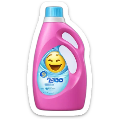 bottle of laundry detergent sticker