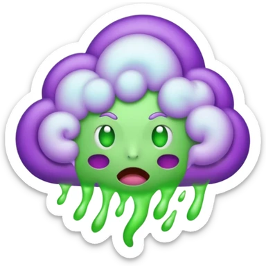 stinky smell, visual representation sticker