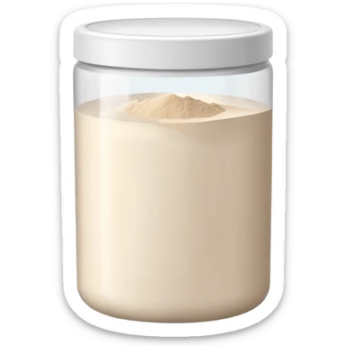 pot of protein powder sticker