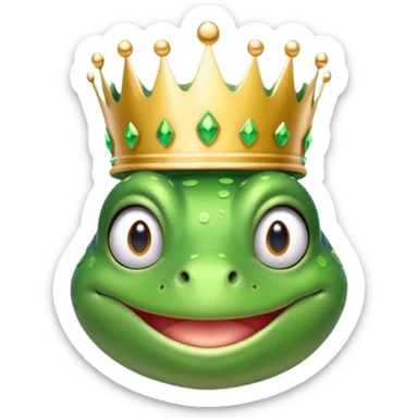 princess frog sticker
