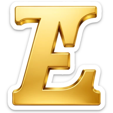 The letter: L sticker