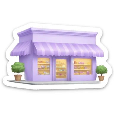 Pastel purple store sticker