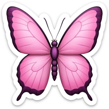 Borboleta rosa sticker