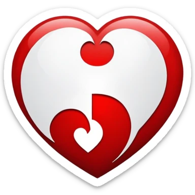 Wu-Tang Clan logo inside a heart sticker